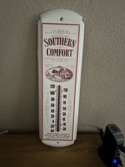 Southern Comfort metal thermometer