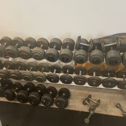Huge Set Of Dumbbells