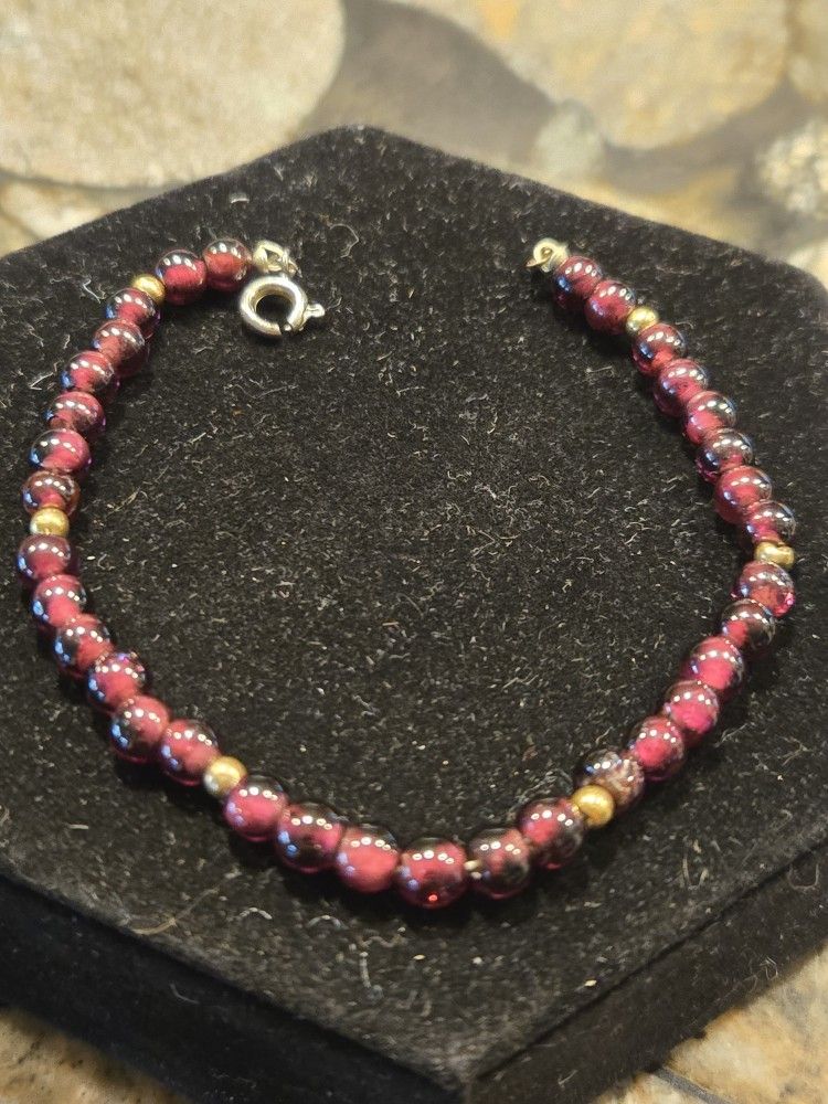 Rhodolite Garnet Bracelet 