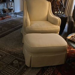 Broyhill Chair And Ottoman