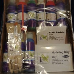 Tempera Paint, Oil pastels,Modeling Clay