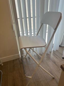 IKEA FRANKLIN Bar stool with backrest, foldable