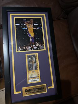 Kobe Bryant 2010 NBA Finals MVP Championship Game 4 Frame Ticket