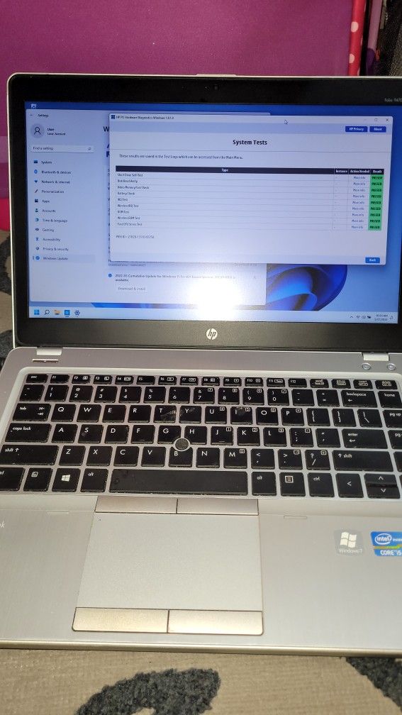 HP Elitebook Folio Laptop I5 8GB 500 Sata Windows 11