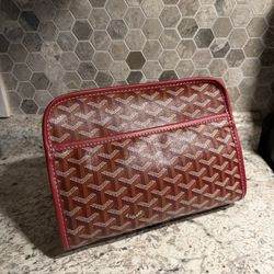 Goyard Maroon toiletry Bag