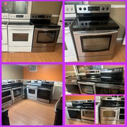 Glass top stainless steel stove, white glass top stove