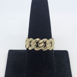 Gold Nugget Ring New