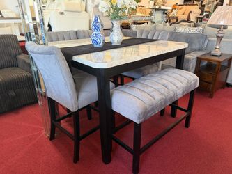 6pc Dining Set with Bench