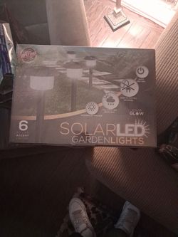 Solar Glow LED Garden Lights 6-Pack