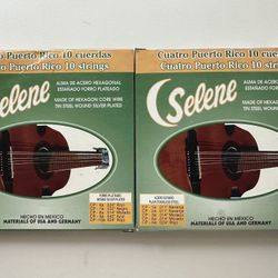SELENE- PUERTO RICAN CUATRO 10 STRINGS- 2 COMPLETE SETS!