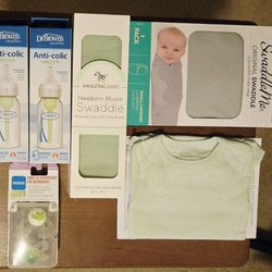 Brand New Baby essentials 7 pieces set, ideal for baby shower gift 