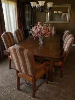 Heavy Wood Dining Set