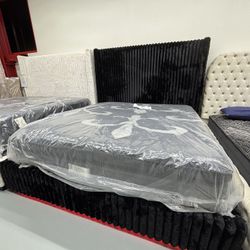 Brand New 😍 Fluffy King Size Bed With Led Lights & Bluetooth speakers @furniture Expo 