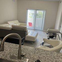 White Leather Couch For Sale