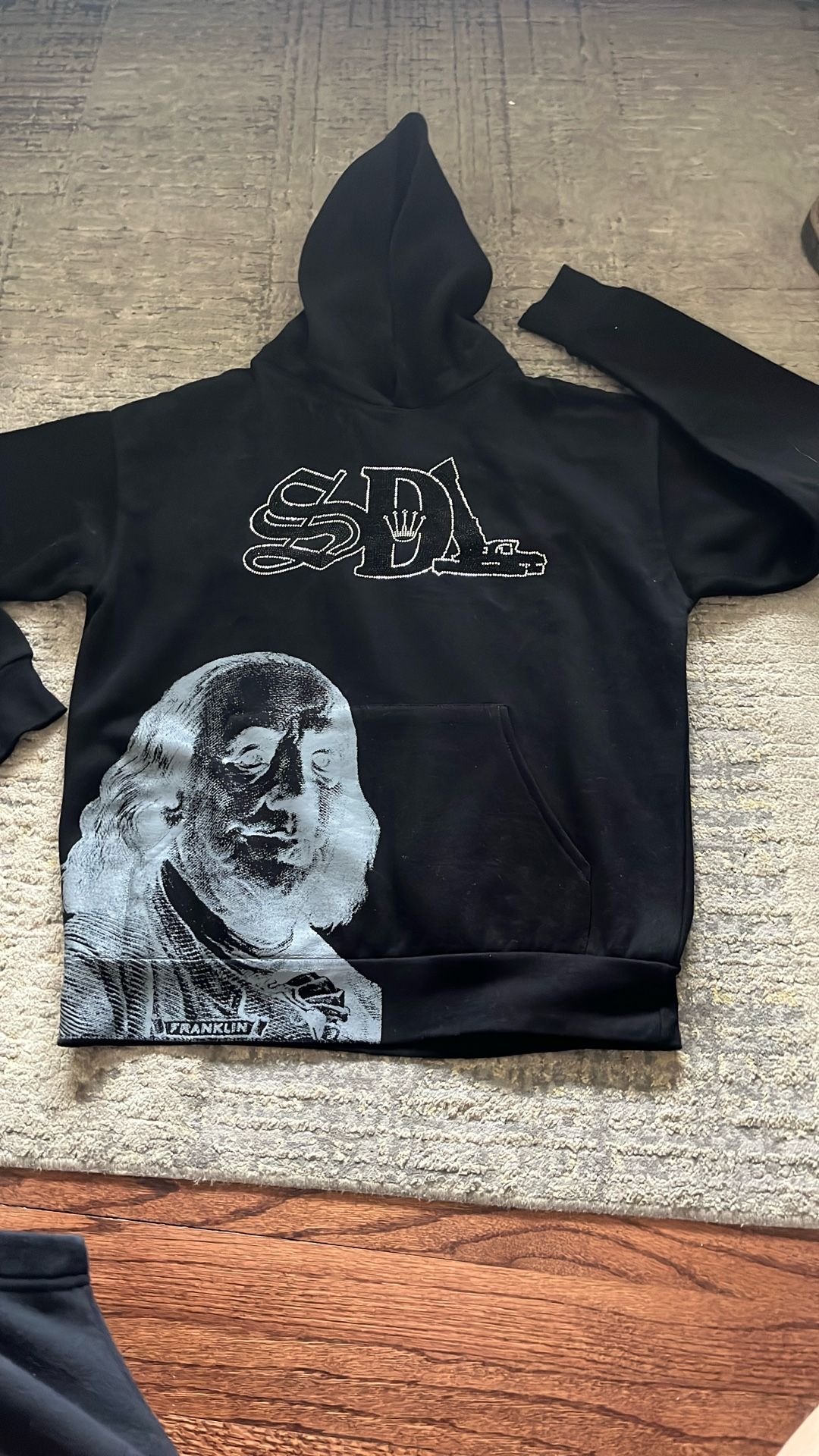 SDL Rhinestone hoodie✅💨