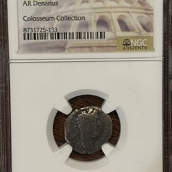 Marcus Aurelius Roman Silver Denarius NGC Ancient Coin