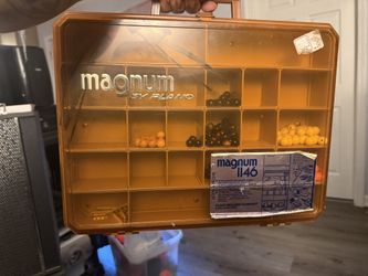 Vintage Magnum by Plano Double Sided Fishing Tackle Box w/Dividers - 1146