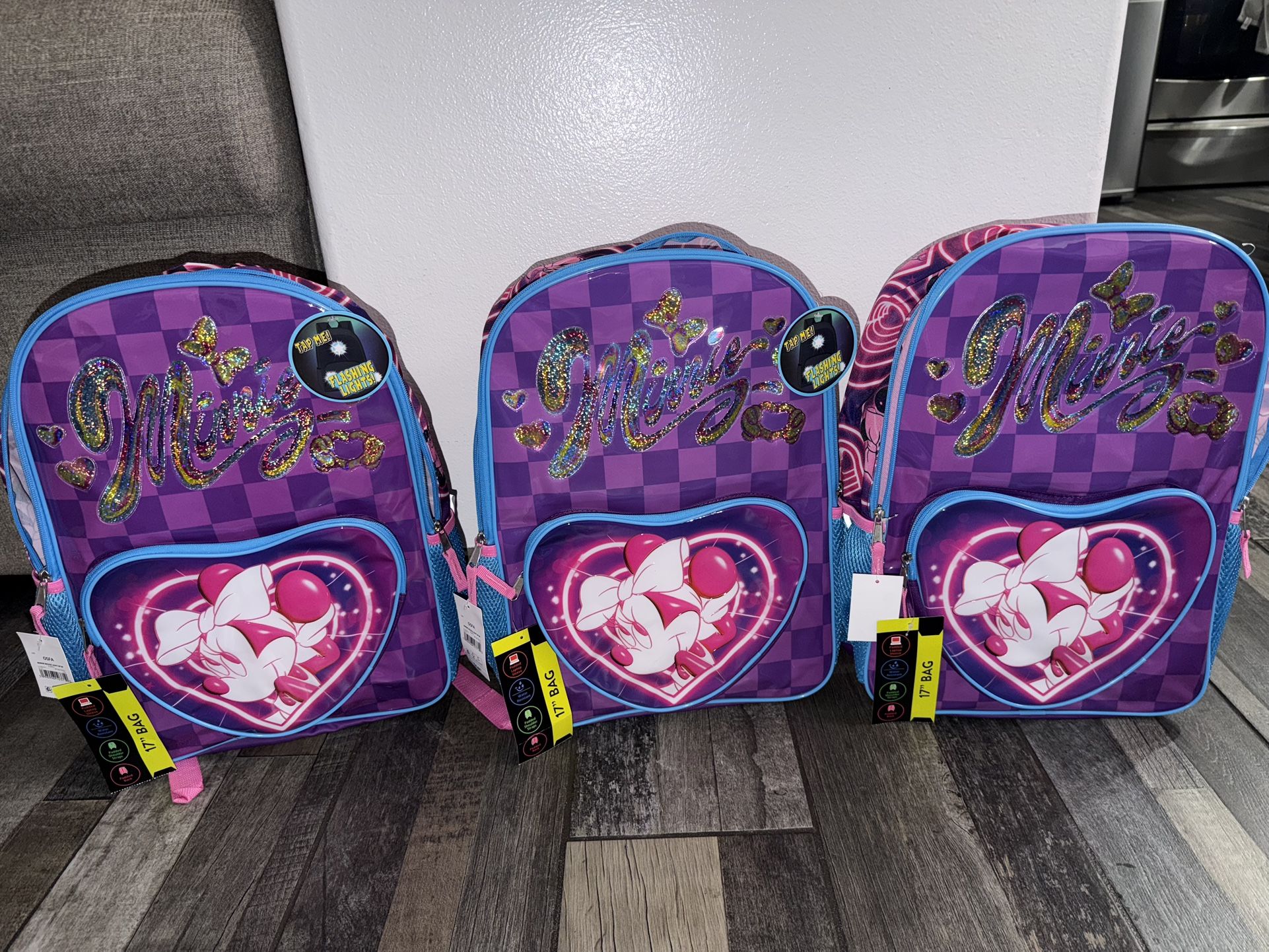 Minnie Mouse Light up Backpacks 