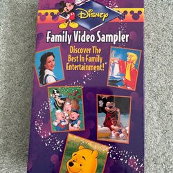 Disney family video sampler discover the best in family entertainment! (VHS, 1994)