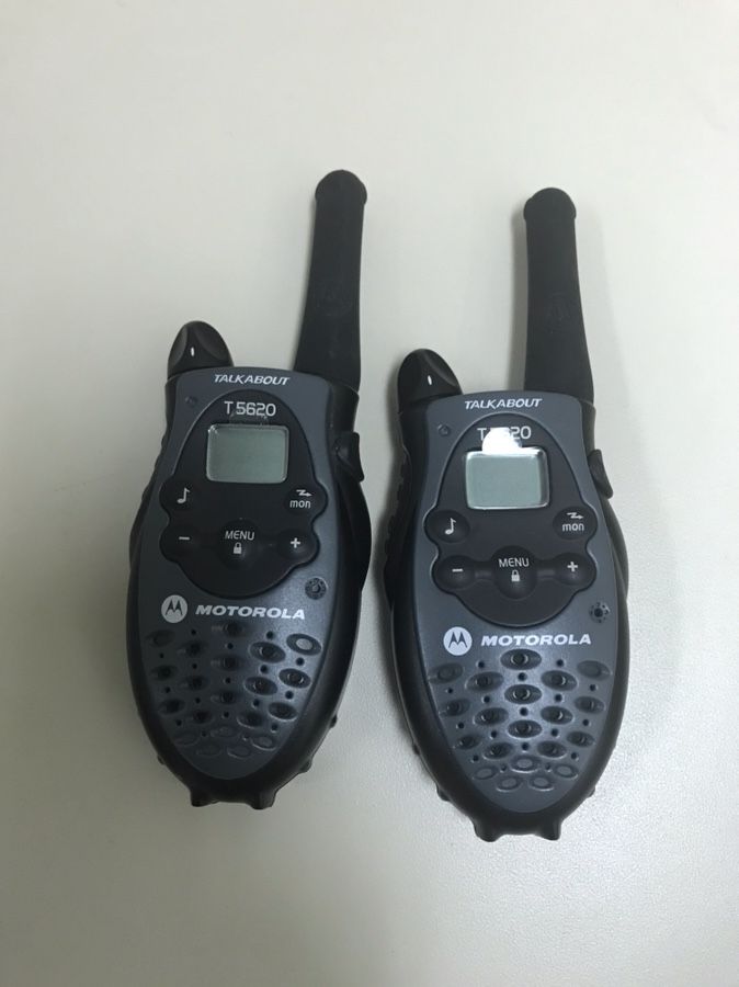 Walkie Talkie. Motorola T5620 TalkAbout. Both for only $20.00. Great for Summer Camping trips or Hiking.