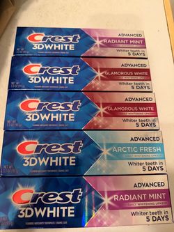 Crest 3D white toothpaste 5/$12