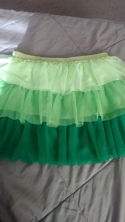 Neon green skirt