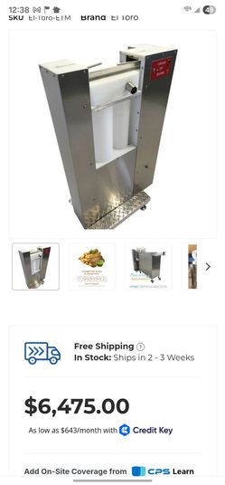 El Toro Fully Electric Tamale Machine, Dual Cylinder, 480 Tamales Per Hour