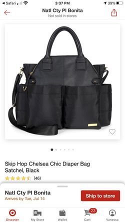 Skip Hop Black Diaper Bag