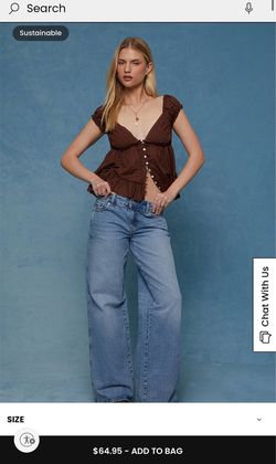 Size 22 Pacsun Casey Low Rise Baggy Jeans Astrid