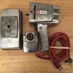 Vintage G.E. Portable Power Tool Drill & Sander Kit 