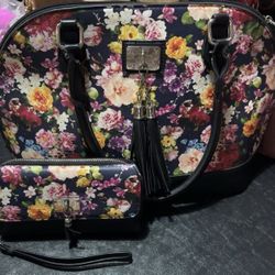 Matching Floral Purse & Wallet 