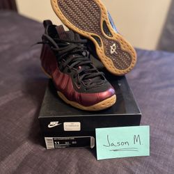 Nike Foamposite Maroon (PB&J’s) worn 1x