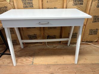 Small white desk