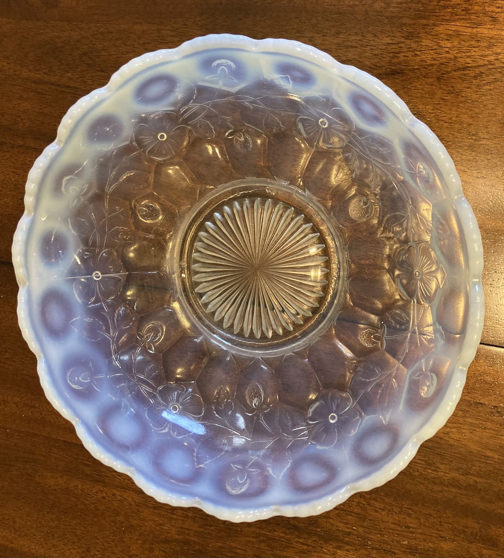 Fenton Glass Opalescent Bowl