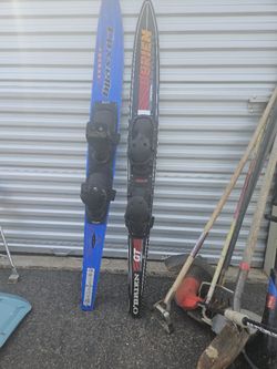 Two High Enf Wayer Skis  Both Like New 