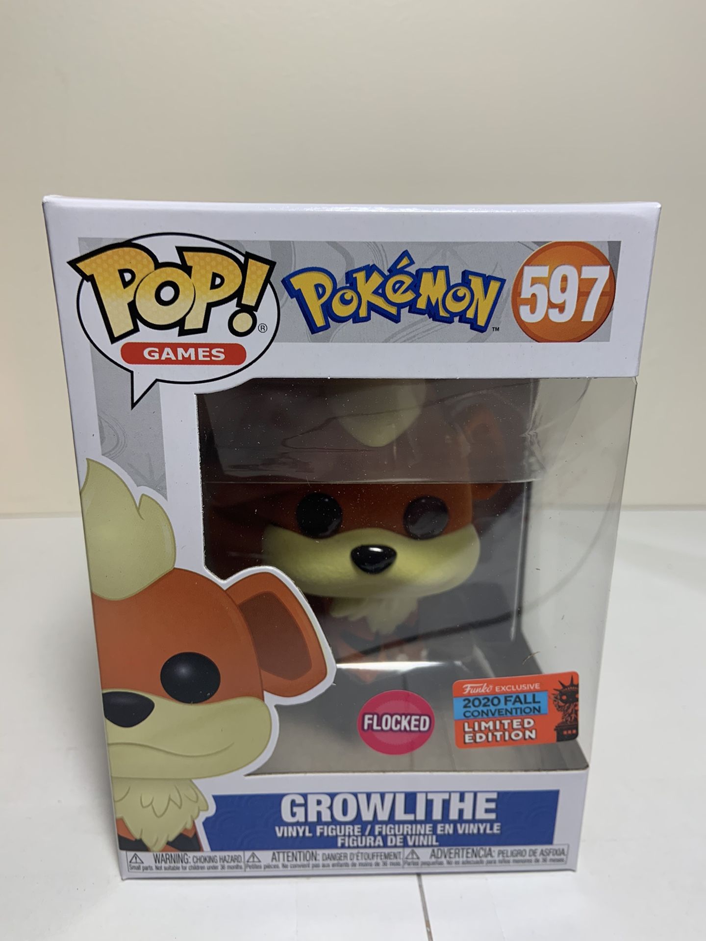 Funko Pop! Growlithe Flocked Funko Exclusive