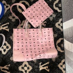 PINK MCM BAG & POUCH