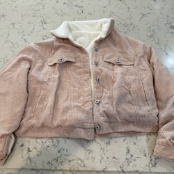 Women’s Pink Corduroy Jacket 
