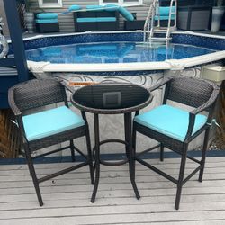 3 Piece Bar Table Set