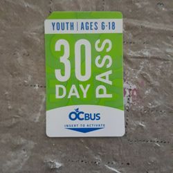 Youth 30 Day PASS 6-18