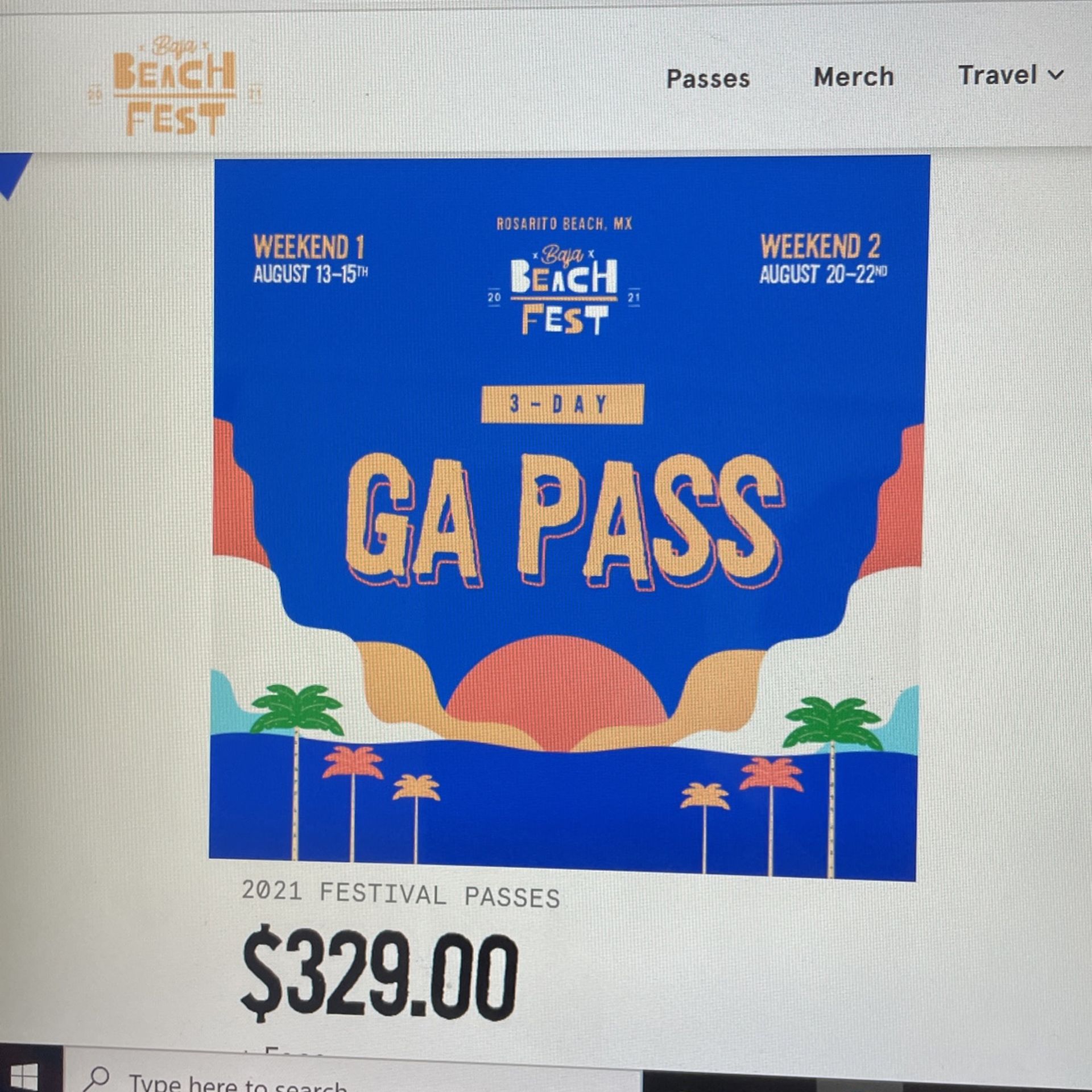 Beach Fest 3day Pass Week 2