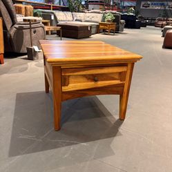 Solid Wood End Table With 2 Drawers (multiple colors) - New Traditions