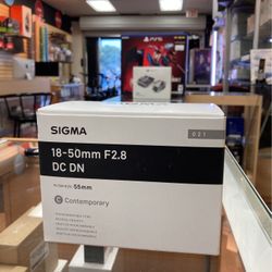 Sigma 18-50mm F2.8 For Sony Or Fujifilm 