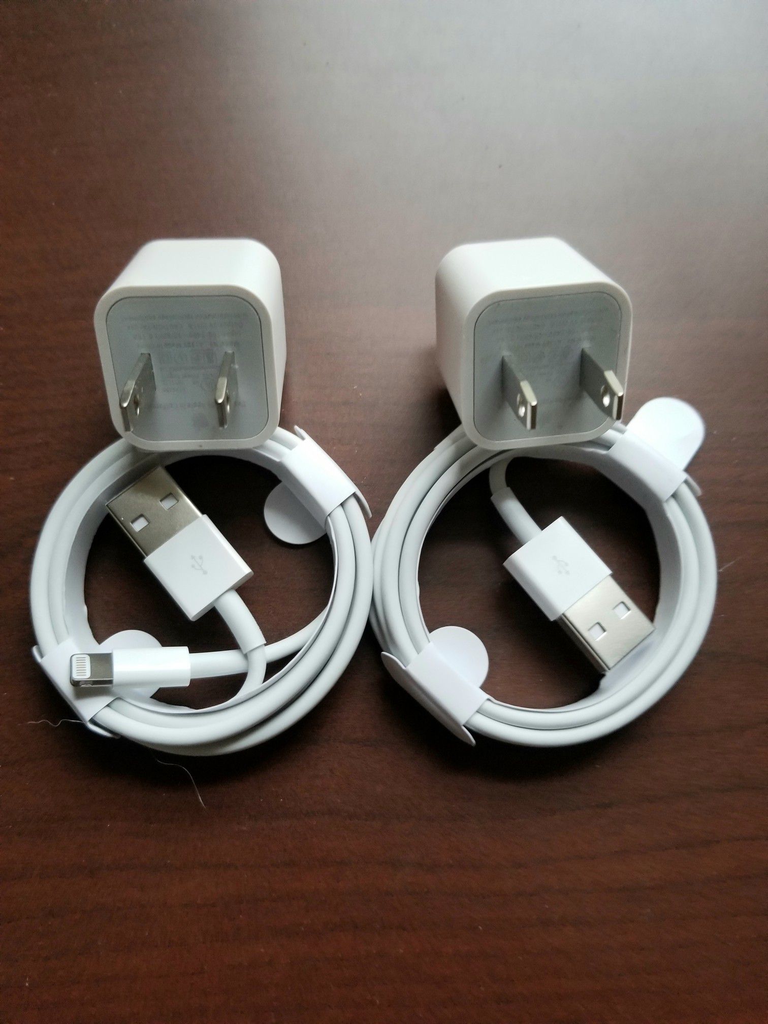 2 original brand new apple chargers