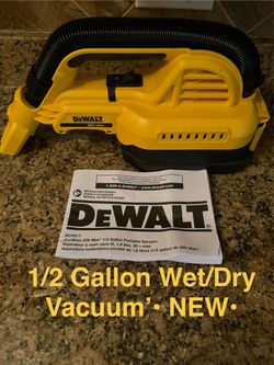 Dewalt 1/2 Gallon Wet/Dry Vacuum • New