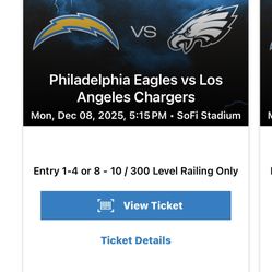 CHARGERS vs EAGLES