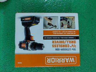 Warrior cordless drill/ driver.