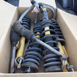 Shocks, tie rods and upper control arms