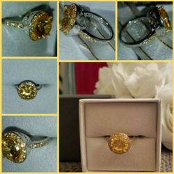 Yellow Sapphire Ring  GORGEOUS 