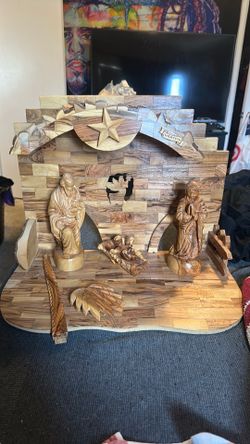 Olive wood set from Bethlehem Israel